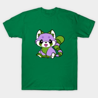 Genderqueer Pride Red Panda T-Shirt